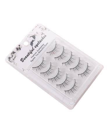 DSLONG 3D Manga Lashes - Natural Looking False Eyelashes for Japanese Style Makeup | Spiky, Clear Band, Faux Mink | Anime Cosplay (03A) - Buy Online on GoSupps.com