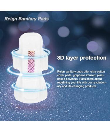 Reign Premium Ultra Thin Menstrual Pads - 30 Count Pack for Women - Buy Online on GoSupps.com