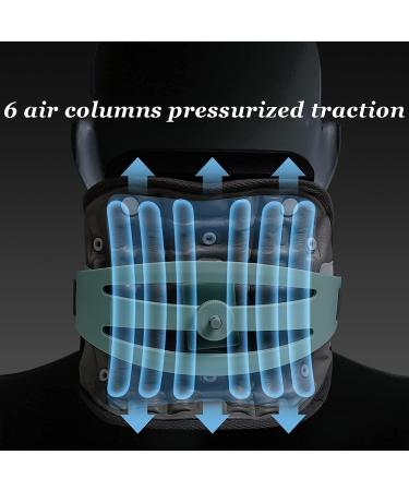 Jlasdr Neck Protection Collar - Cervical Traction Device for Neck Pain Relief | Removable Air Pump | Unisex Support - Buy Online on GoSupps.com