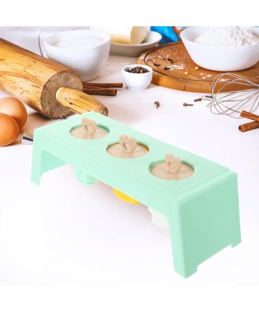 Zerodeko Popsicles Molds Household Practical Release Pops Cartoon Ice Lollipops DIY Easy Lovely Reusable Popsicle Silicone Molds 22.8X7.9CM Green - Buy Online on GoSupps.com