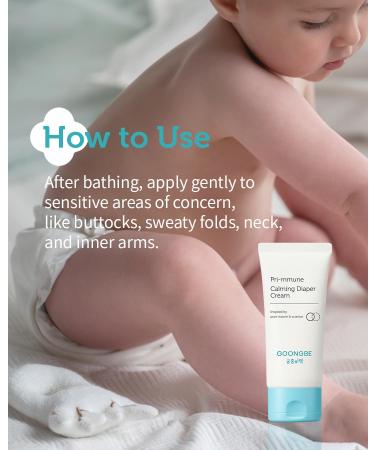 Pri-mmune Calming Diaper Cream - Korean Zinc Oxide Baby Cream for Soothing & Treating Diaper Rash - Allergen-Free 2.7oz - Buy Online on GoSupps.com