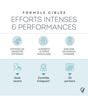 Cr atine Monohydrate Creapure 3000mg - Poudre 100% Pure Go t Neutre Vegan - Force Musculaire Performances Musculation - 30 Jours - 100 g - Fabriqu en France - Vitavea - Buy Online on GoSupps.com