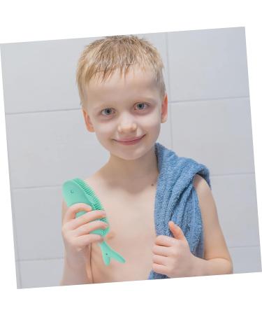 4pcs FOMIYES Silicone Newborn Baby Massage & Shampoo Brush Set - Soft Shower Scrubber for Bathing Supplies - Buy Online on GoSupps.com