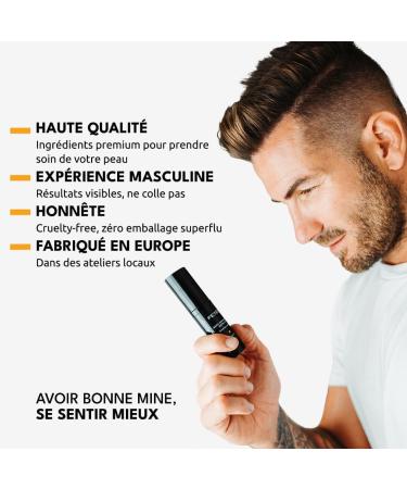 FETEN Serum Vitamine C et Retinol pour Homme - Cr me Hydratante Anti Rides pour le Visage et le Contour des Yeux - Soins Anti- ge Effet Imm diat de Bonne Mine - Serum Anti Imperfections Puissant - Buy Online on GoSupps.com