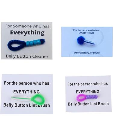 Navels Cleaning Brush Handy Tool Convenient Clean Brushes Navels Cleaner for Cleansing Belly Button Navy Blue - Buy Online on GoSupps.com