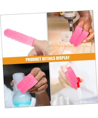Buy SOLUSTRE 200pcs Finger Cots - Pink Finger Protectors & Fingertip Sleeves for Household Use | Durable Protection for Your Fingers - Buy Online on GoSupps.com