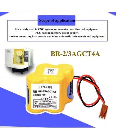 Buy 3-Pack BR-2/3AGCT4A 6V 4400mAh Replacement Battery for FANUC CNC System - Non-Rechargeable International Shipping Available - Buy Online on GoSupps.com