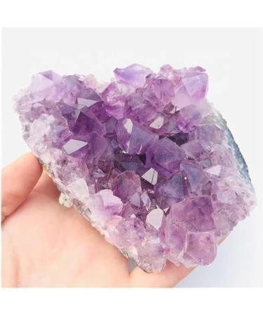 Crystal Rough Natural Crystal Rough Stone Crafts Crystal Decorative Geode Irregular Natural Amethyst Stones Cluster Quartz Home Decor 1PC - Buy Online on GoSupps.com