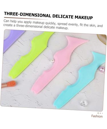 Outanaya Blue Eyeliner Pencil 3pcs Silicone Beauty Ruler Eyeliner Stencils Purple Eyeliner Pencils Vintage Hair Comb The Face - Buy Online on GoSupps.com