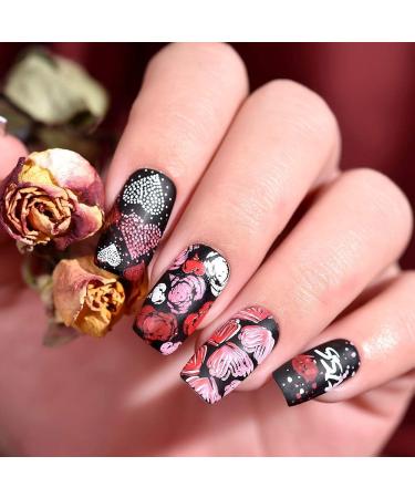 Alexnailart Stamping Plate Heart Template - Nail Art Tools (FE014) - Buy Online on GoSupps.com