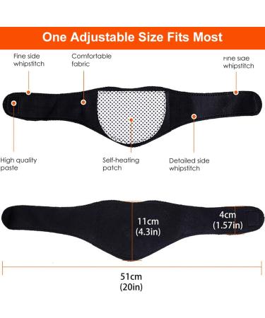 Self-Warming Neck Warmer for Pain Relief | Cervical Support Bandage - 2 PCs | Ideal for Headaches & Muscle Pain - Buy Online on GoSupps.com