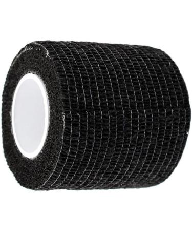 Self Adherent Wrap Waterproof Elastic Bandage Tape Breathable Athletic Wrap Black 5x450cm. - Buy Online on GoSupps.com