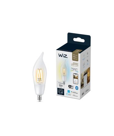 WiZ Connected Tunable White BA11 Smart WiFi Light Bulb with E12 Cap Dimmable 2700K - 6500K Smart Control with WiZ App Google Assistant and Siri Shortcuts No Hub Required (603992) BA11(E12) Tunable White 1 Count (Pack of 1) - Buy Online on GoSupps.com