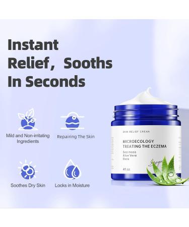 All Natural Eczema Soothing Cream with Sea Moss | Hydrating Fragrance-Free Skincare for Sensitive & Dry Skin - Buy Online on GoSupps.com