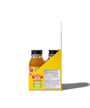 Bragg Organic Apple Cider Vinegar Shots - Ginger Turmeric, 2 Oz (Pack of 4) - USDA Certified Organic - Buy Online on GoSupps.com