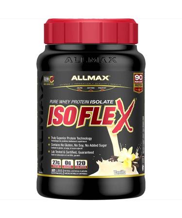 ALLMAX Nutrition, Isoflex 100% Ultra-Pure Whey Protein Isolate, Vanilla, 2 lb