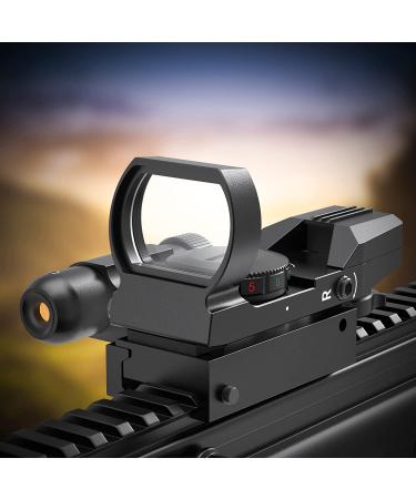 Feyachi RSL-18 Reflex Sight - Red & Green Dot Optics with Integrated Red Laser | Less Than 5mW Output - Buy Online on GoSupps.com