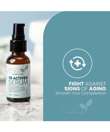 Skin Brightening Serum for Women | Glowing Facial Serum with Vitamin C, Hyaluronic Acid, Niacinamide & E | Dark Spot Remover & Sun Spot Corrector - Buy Online on GoSupps.com