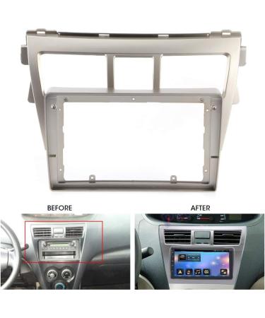 9in 2 Din Stereo Fascia Panel Cover for Toyota Vios (2007-2012) | Power Cord Included - International Shipping Available - Buy Online on GoSupps.com