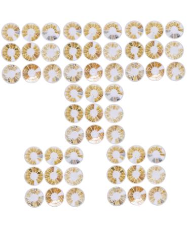 minkissy 54 Boxes Nail Art Accessories Metal Nail Sequins Gold Stickers Punk Jewelry Metal Stickers Rhinestones Nail Studs Nails Stickers Nail Rhinestones 3D Rivets Charm White Plastic