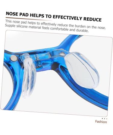 Cabilock Glasses Nose Pads - 4 Pieces Transparent Saddle Bridge Cushions for Adults & Kids - 2.3x2cm Comfort & Support for Reading Glasses - Buy Online on GoSupps.com