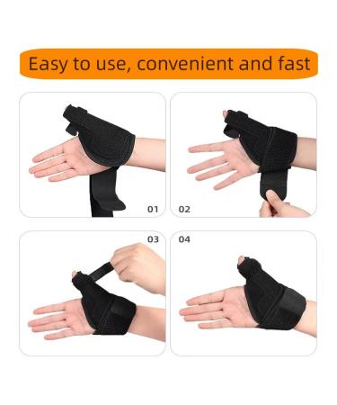Upgraded Thumb Splint for Pain Relief | Fits Both Right & Left Hand | Universal Size for Sprains Arthritis & Tendonitis - Buy Online on GoSupps.com