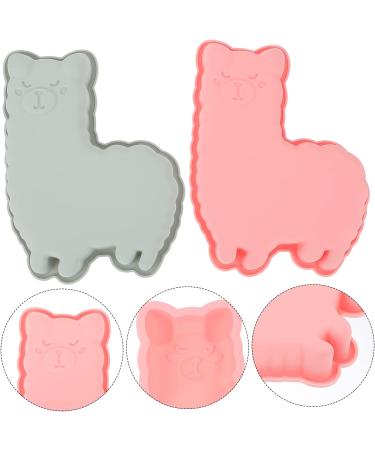 MAGICLULU Fondant Mold 2pcs Alpaca Cake Mold Chocolate Baking Supplies Silica Gel 3D Baking Mold - Buy Online on GoSupps.com