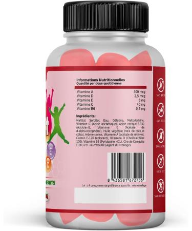 Multivitamin Complex for Children | Strengthens and Protects Defenses | Brings Energy and Wellness | Promotes Correct and Healthy Growth | Sugar Free Gums Cherry Flavor 60U - Buy Online on GoSupps.com