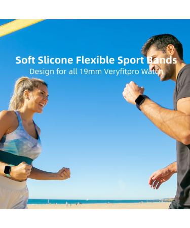 6-Pack Watch Bands for Veryfitpro ID205L/G/S, Willful ID205L/SW020/SW023 - Replacement Bands for Men & Women (Large) - Buy Online on GoSupps.com