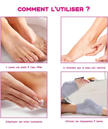 Buy 3 Pairs Moisturizing Gel Heel Socks | Soft Open Toe Socks for Dry Skin Care | International Shipping Available - Buy Online on GoSupps.com