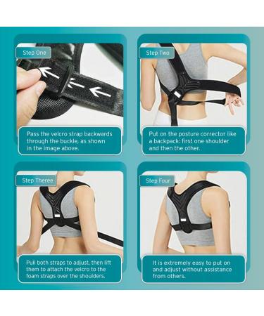 Buy Adjustable & Breathable Posture Corrector | Back Brace & Support for Men Women & Kids | Posture Trainer for Back Shoulder & Neck Relief | International Shipping Available - Buy Online on GoSupps.com