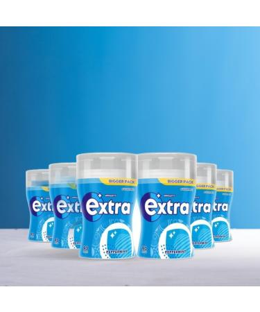 Extra Chewing gum Peppermint Flavor chewing gum Sugar free Chewing gum Bottle 90 pieces X 6 Bottle - Buy Online on GoSupps.com