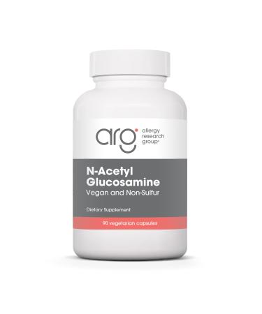 Allergy Research Group N-Acetyl D-Glucosamine 500mg - NAG Supplement Joint Support Glucosamine Sulfate Joint Health Formula Motility Activator Vegan Non-Sulfur Vegetarian Capsules - 90 Count