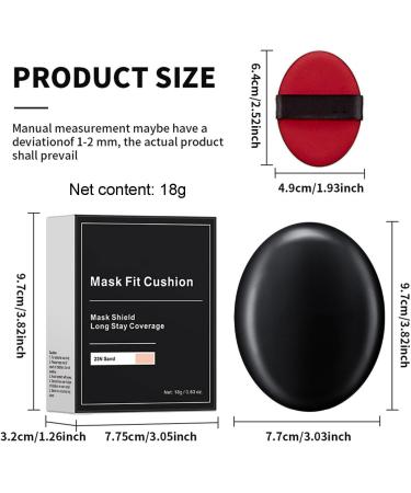 Cushion Makeup Nourishing Concealer Cream Full Coverage Cushion Foundation For Business Travel Beach Camping School Parties for Women - Buy Online on GoSupps.com