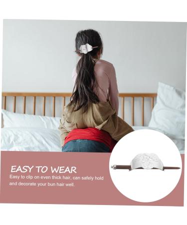 minkissy 1pc Hair Accessories Viking Hair Clip Antique Hair Stick Hair Slide with Stick Metal Bun Cage Viking Hair Pin Retro Hair Metal Hair Barrettes Bamboo Vintage Mother Bracket - Buy Online on GoSupps.com