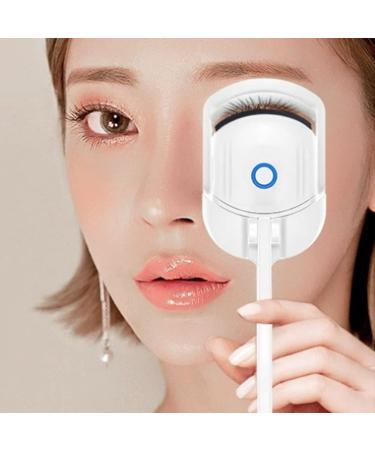 Verdant Touch Heating Eyelash Curler Heated Eyelash Curler with 2 Temperature Controls USB Charging 30 Seconds Heat Portable Lash Curler for Home White - Buy Online on GoSupps.com