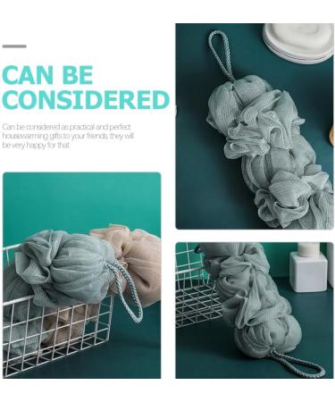 Buy Cabilock 6 pcs Exfoliating Body Scrubbers - Long Bath Ball & Back Washer for a Spa-Quality Shower Cleanse | International Shipping Available - Buy Online on GoSupps.com