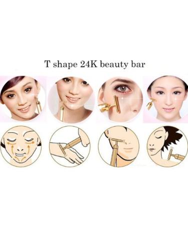 AnHua Beauty 24K Golden Anti-Aging Pulse Facial Roller - Skin Care Massage - Buy Online on GoSupps.com