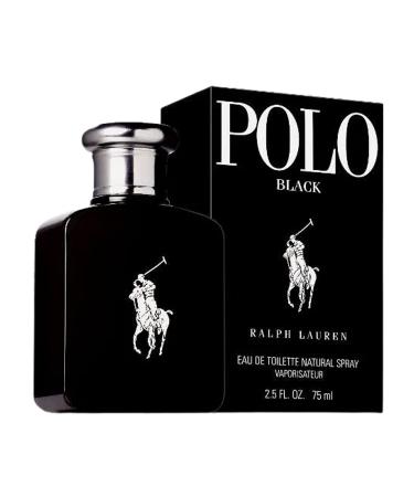 Ralph Lauren Polo Black 2.5 oz Eau de Toilette Spray for Men - Authentic Fragrance - Buy Online on GoSupps.com