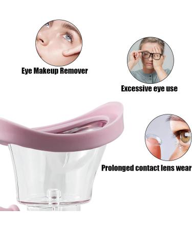 Buy Eye Wash Set - Portable Silicone Eye Cleaner for Dry Eyes & Makeup Removal - Soothing Fatigue Relief (Pink) - International Shipping - Buy Online on GoSupps.com