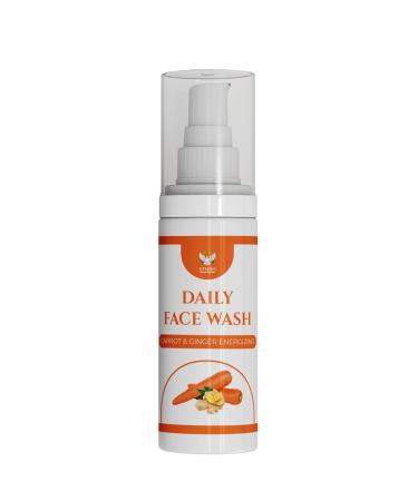 Energizing Daily Face Wash cleanser combines Carrots with Ginger+ to promote smoothness and evenness in skin tone. Skin feels cleansed energized and purified | 100 mL 3.38 Fl Oz (Pack of 1)