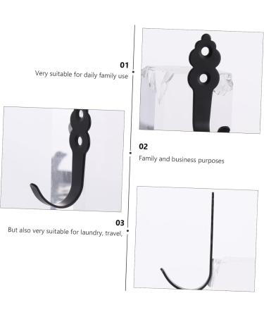 Cabilock 20 Pcs Hook up Wall Mounted Coat Hooks Rustic Coat Hooks Rustic Hanger Robe Hook Bag Hook Porch 7X4CMx2pcs Blackx2pcs - Buy Online on GoSupps.com