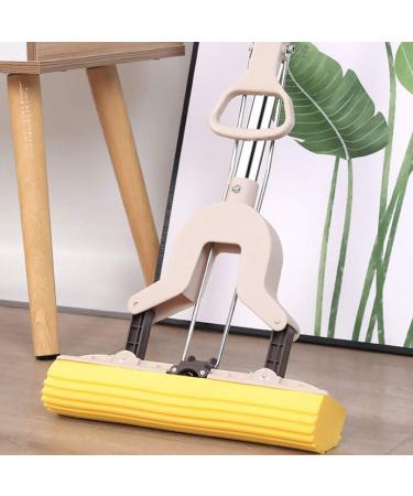 Yarnow PVA Sponge Mop Set - Absorbent Sponge Head, Telescoping Steel Pole, Microfiber Floor Cleaning Supplies - Buy Online on GoSupps.com