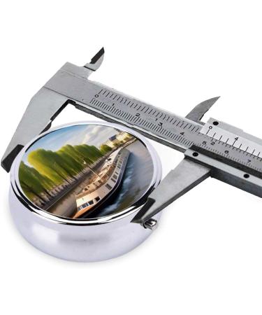 View of The Seineround Pill Box | 3 Compartment Travel Organizer - Portable & Convenient - Buy Online on GoSupps.com