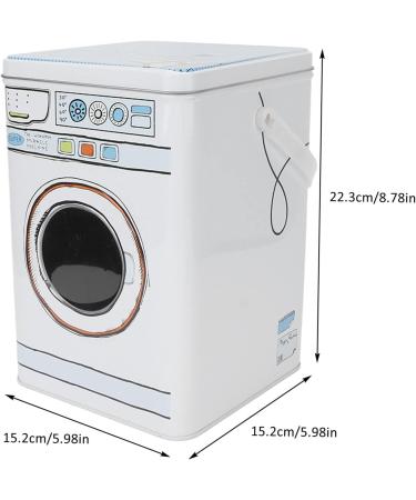 Large Capacity Laundry Detergent Canister with Handle - Blue for storing Washing Powder & Tablets - Buy Online on GoSupps.com
