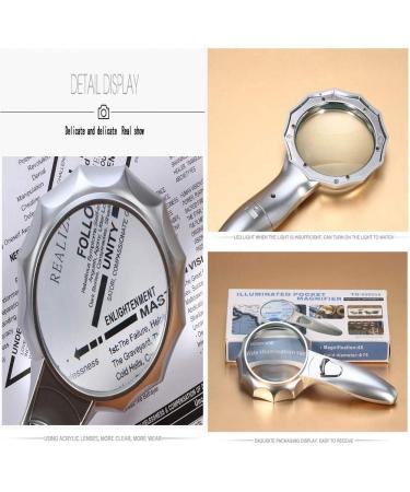 Magnifying Glasses Vision aids Very Large Handheld LED with Light Better Illuminated Jumbo-Sized Reading for Books Newspapers Cards Coins Hobbies (Quantity: 2) Stationery Office Supplies 1PCS Journey - Buy Online on GoSupps.com