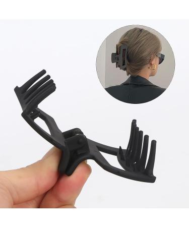 Unaone 4 PCS Hair Claw Clips for Women - 3.5 Inch Matte Big Claw Clips - Strong Hold Non-Slip Barrettes - Rectangular Hair Clips for Long, Thin, Thick Hair in Black, Pink, Green, Gray - Buy Online on GoSupps.com