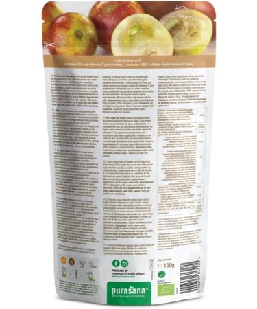 Purasana - Super Food - 100 gramme - Poudre de camu camu 100% biologiques - Buy Online on GoSupps.com