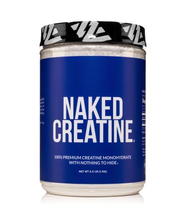 NAKED Pure Micronized Creatine Monohydrate 200 Servings 1 000g Bulk Vegan Non-GMO Gluten & Soy Free - Muscle Building Strength Training Gym & Fitness Supplement Unflavored 200 Servings (Pack of 1)