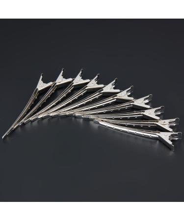 Demiawaking 10pcs Stainless Steel Hair Clips - Professional Barber Cutting Clamps for Salon Use - Buy Online on GoSupps.com